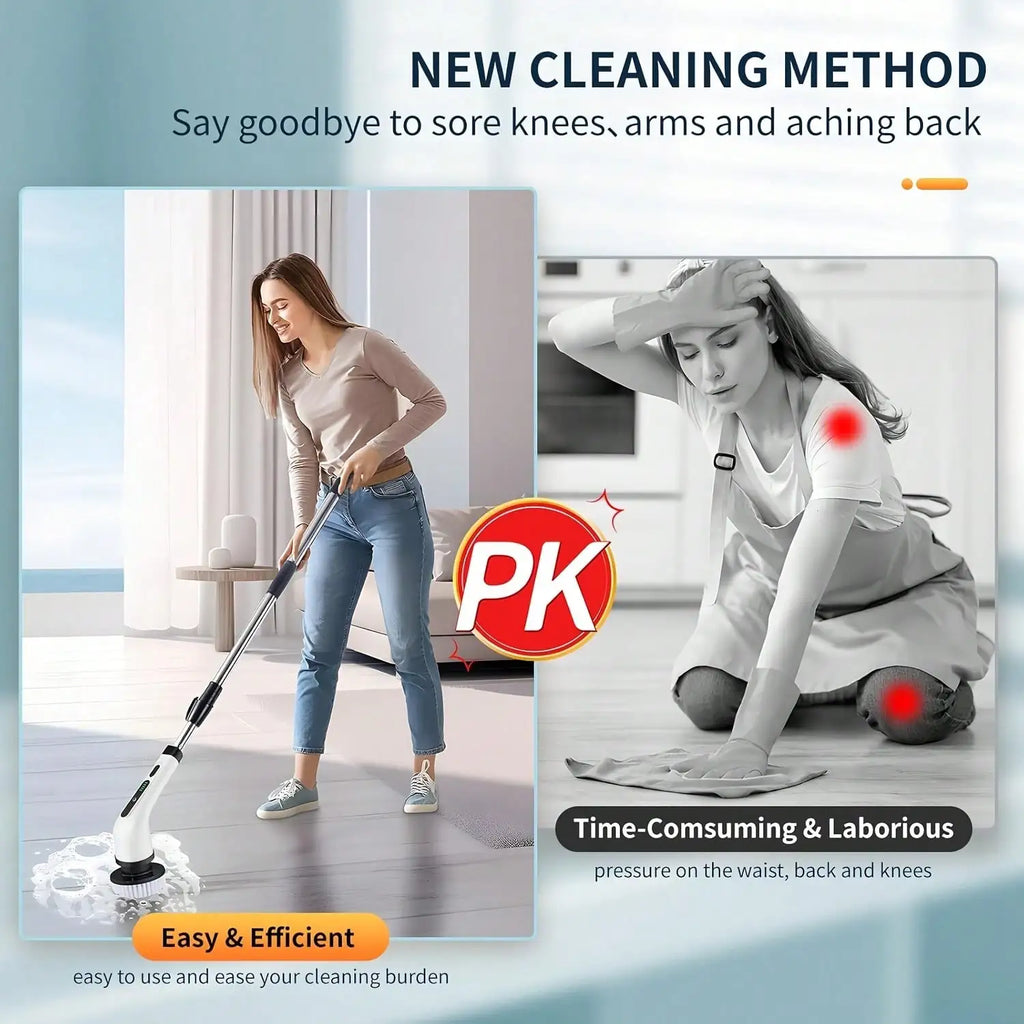 SpinRelief (9 In 1 Electric Spin Scrubber Multifunctional Cleaning Brush)